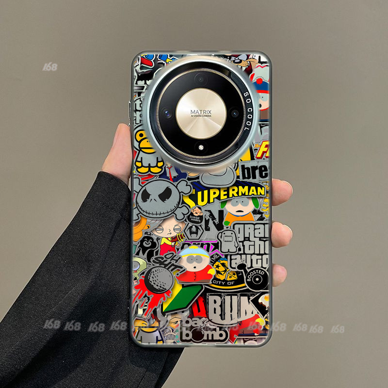 เคส Honor X9C X9B X9A 200 5G เคส Honor X7C X8C X8B เคส Honor 200 Pro X9C Smart เคส bapesta อะนิเมะ เ