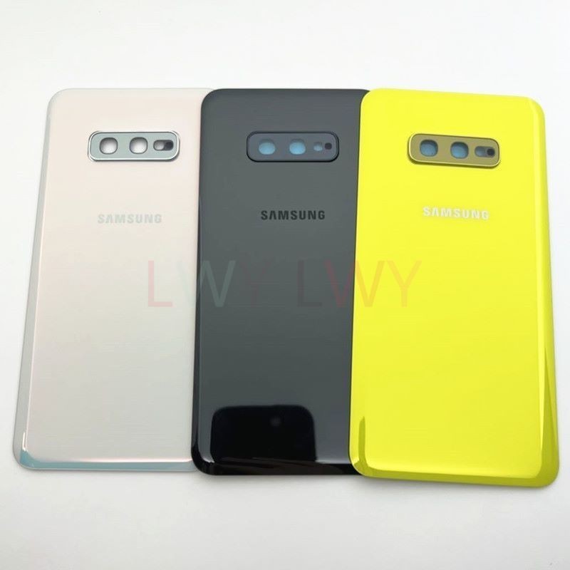 สําหรับ Samsung S10E SM-G9700 ด้านหลังกระจกฝาหลังแบตเตอรี่อะไหล่ซ่อมสําหรับ Galaxy S10E