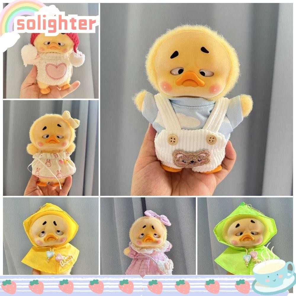 Solighter ผ้าตุ๊กตา, 15 ซม.Annoying เป็ดเสื้อผ้าเป็ดสีเหลืองตุ๊กตาผ้าฝ้ายเสื้อผ้า, ขายร้อน DIY เปลี่ยน Dressing Dress Up ตุ๊กตาเปลี่ยนชุดตุ๊กตา