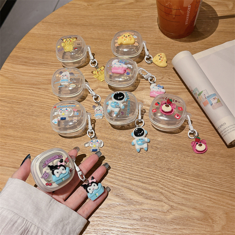 เคสหูฟัง Baseus Bowie WM01 WM02 เคส Case สําหรับ เคสหูฟังหมีสตรอเบอร์รี่คูโลมิน่ารัก