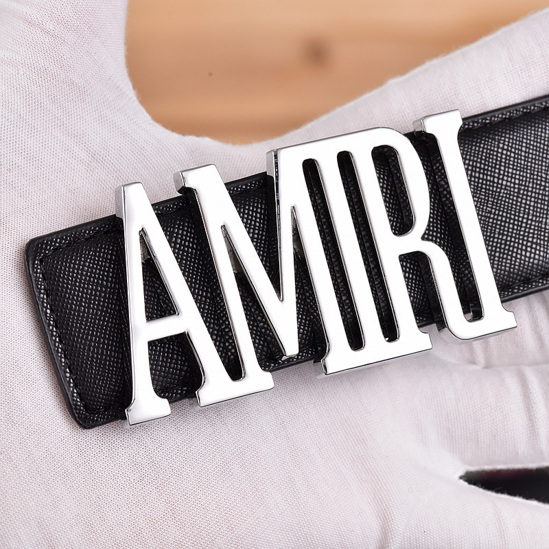 เข็มขัดหนังแท้สำหรับผู้ชาย สไตล์ธุรกิจและลำลอง ออกแบบโดย Amiri และ Armani