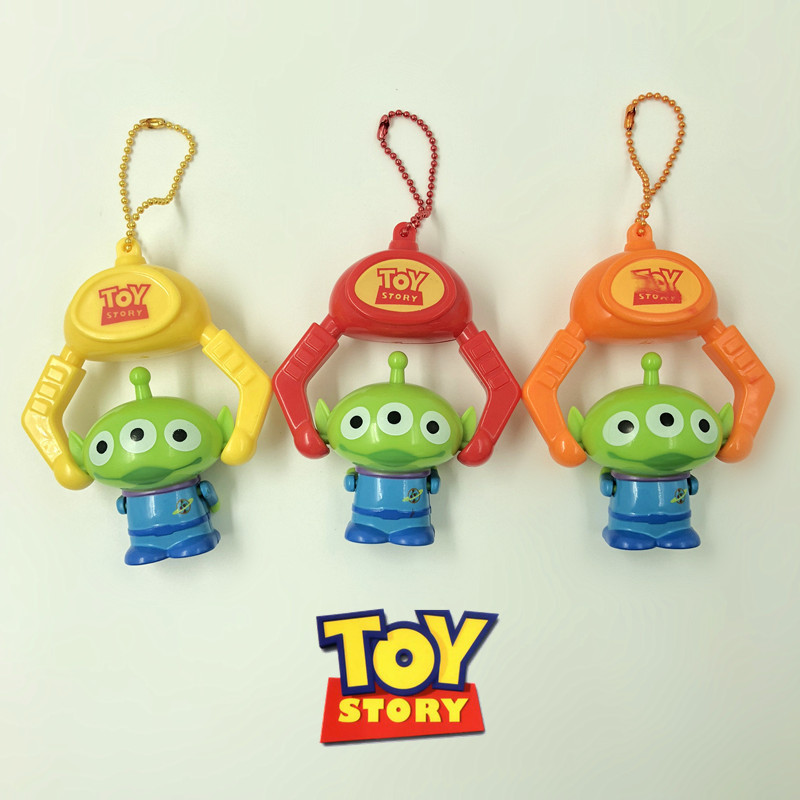 1 ชิ้น 6 ซม.อะนิเมะของเล่น Story รูป Aliens รางวัล Claw Ufo Catcher Alien Key Chain รุ่น Q PVC ตัวเลขการกระทําตุ๊กตาของเล่นเด็กของขวัญ