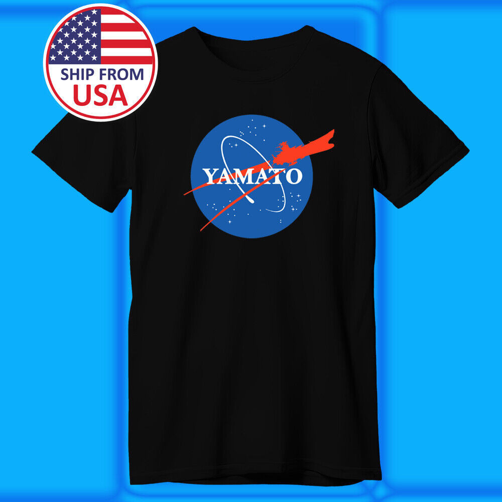 เสื้อยืดสีดําผู้ชาย Space Yamato Battleship