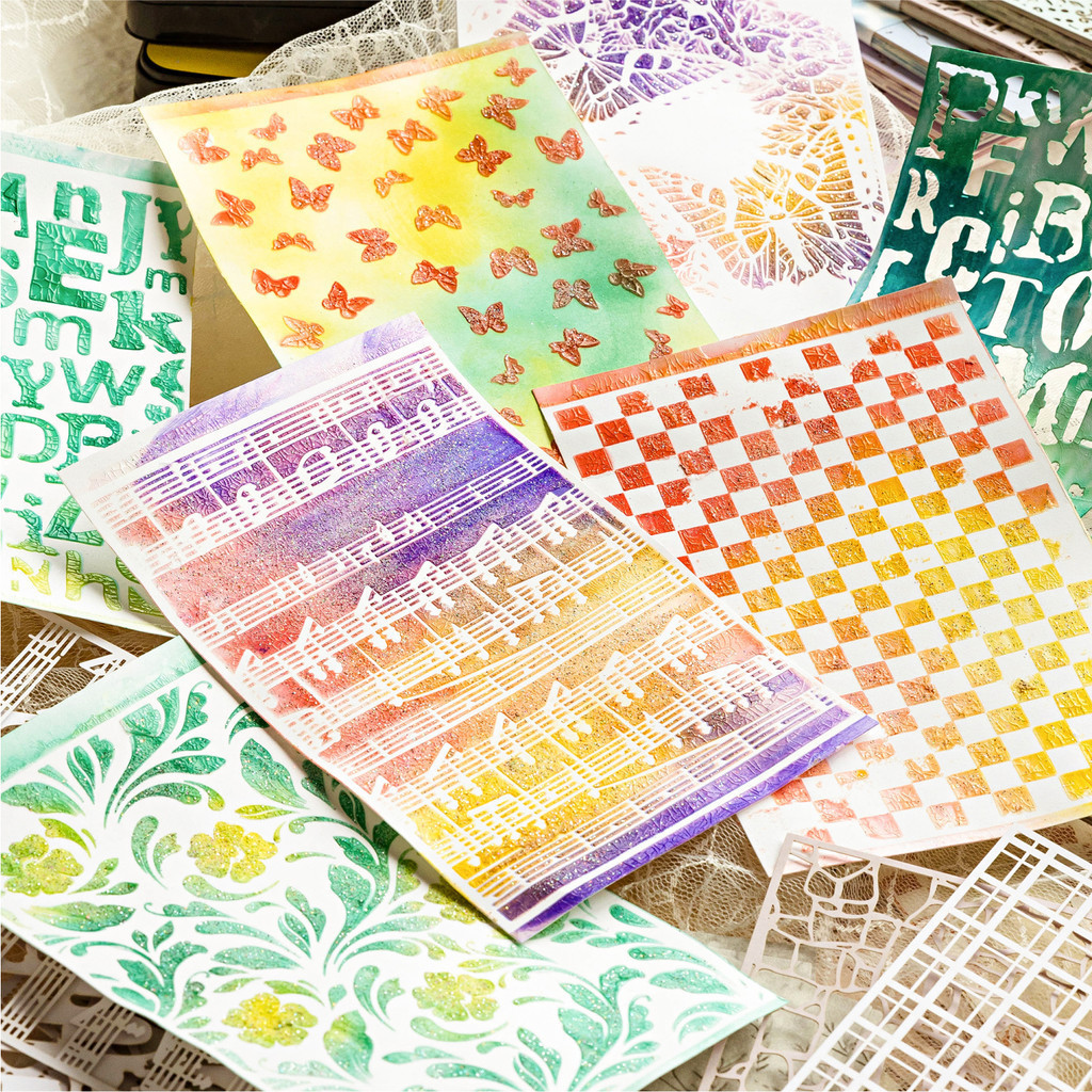 คุซโม 27ชิ้น/แพ็ค วินเทจสําเภาบันทึกภาพตัดปะกลวงวัสดุกระดาษ[ชุดศิลปะระหว่างกระดาษ]ทําเองอุปกรณ์สมุดภาพไดอารี่เดคโคกระดาษคาร์ฟท์ บูโจเครื่องเขียน