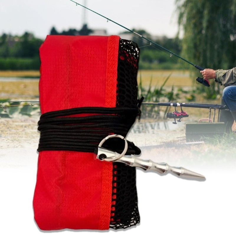 Mon Fishing Net Fish Net Fish Guard Basket Mesh Fishing Net Pouches Drawstring