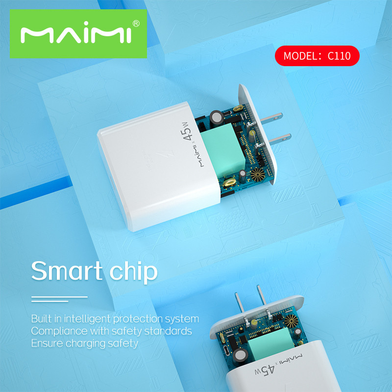 Maimi หัวชาร์จ (รุ่น C110) 45W ชาร์จเร็ว หัวชาร์จไทป์ซี รูปที่ 4
