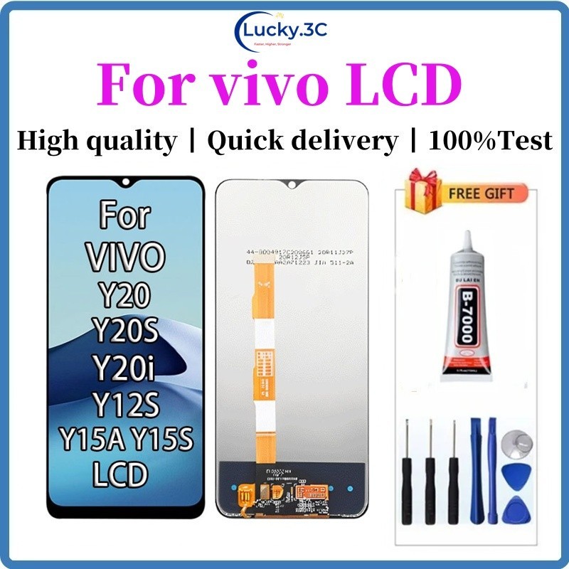 สําหรับ Vivo Y20 Y20S Y20i Y12S Y15S Y15A LCD Digital Touch Screen Display Assembly สําหรับเปลี่ยน L