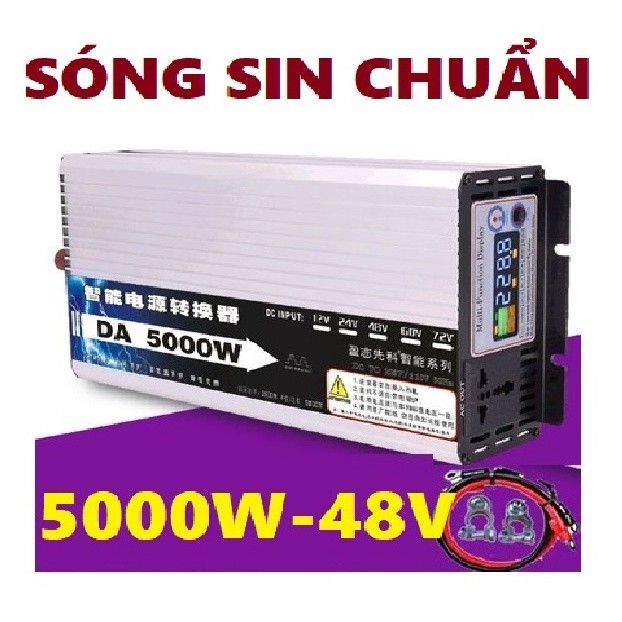ชุดไฟอินเวอร์เตอร์ 48V ถึง 220V STANDARD SINE WAVE 5000W ยี่ห้อ CHANGI-CJ