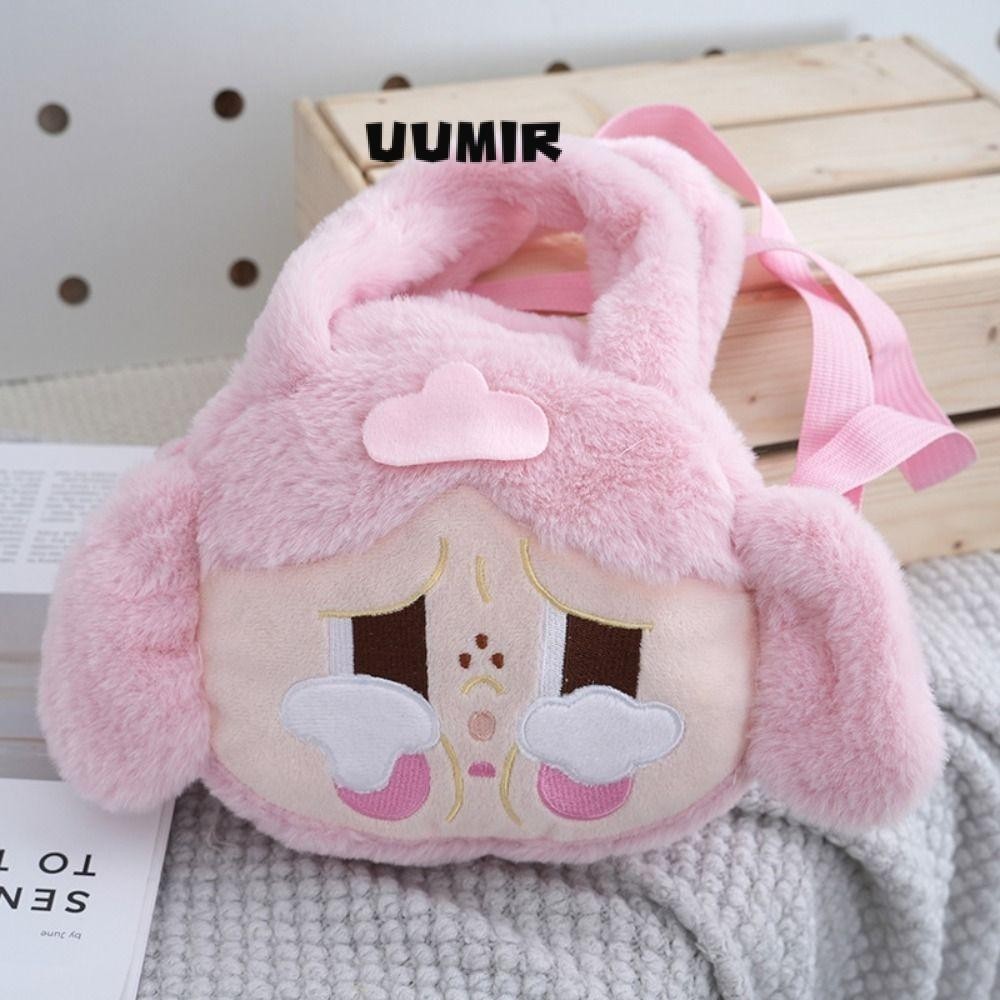 UUMIR กระเป๋าสะพายข้าง,กระเป๋าตุ๊กตา Crybaby ความจุขนาดใหญ่สีสันสดใส,กระเป๋าสะพายการ์ตูน POP MART