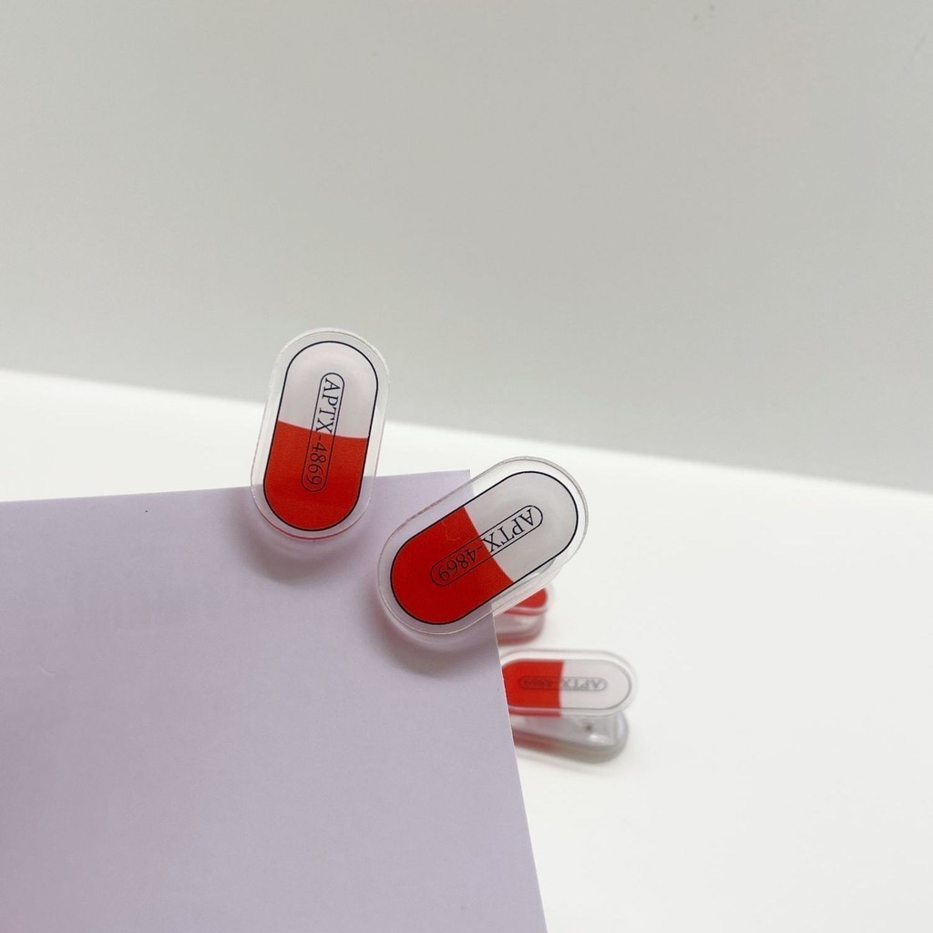 "APTX4869 Jelly Pill Clip" Detective Conan Animation Peripheral เครื่องเขียนสำนักงานน่ารัก