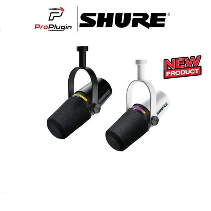 Shure MV7+ ไมค์สำหรับบันทึกเสียง งาน Podcast และ Streaming ของเเท้ประกันศูนย์