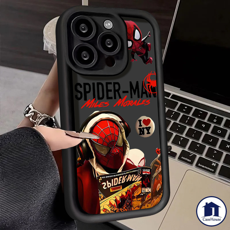เคส Soft Spider-Man ที่เข้ากันได้สำหรับ VIVO Y21s Y17s Y15s Y20 Y21 Y16 Y22 Y12i Y12 Y15 Y91 Y30 Y11 Y27 Y02 Y36 Y20s G
