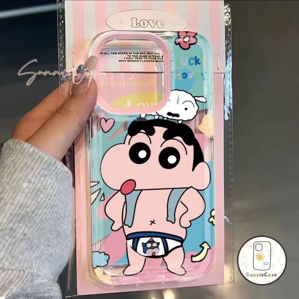 การ์ตูนดูเดิลน่ารัก เคส ชินจัง เคส OPPO A53 A3S A31 A51 A54 A7 A5s A16 A36 A76 A5 A9 A57 A1K A12 Reno 5F 6