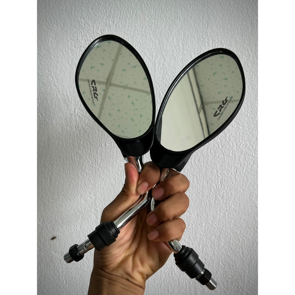 Yaz logo กระจกมองหลัง CRG / ฐานสแตนเลส คุณภาพ ติดได้กับรถทุกประเภท