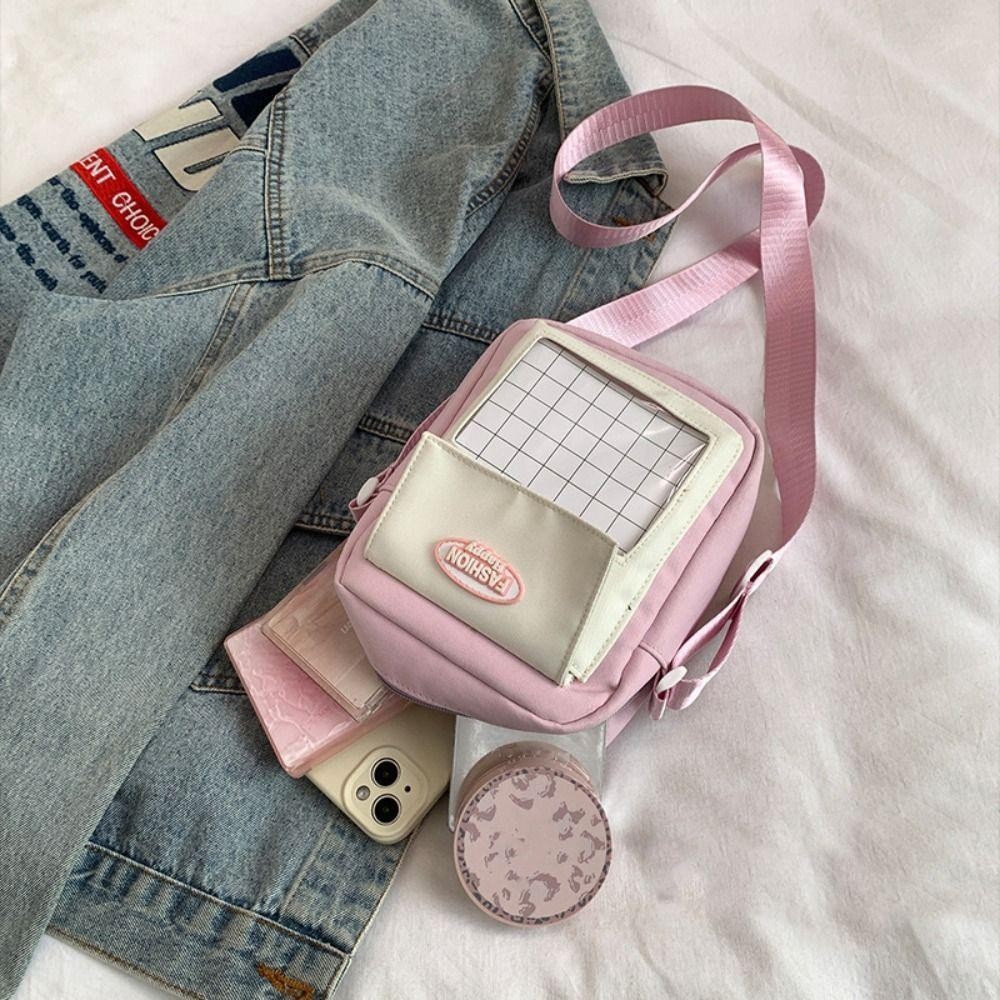 Olini กระเป๋าตุ๊กตา, PVC Uniform JK Kawaii Itabag, กระเป๋าสะพายกระเป๋าสะพายข้างกระเป๋าใส