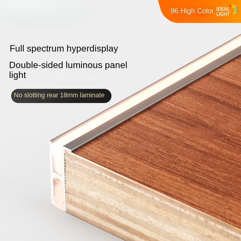 LED Full Spectrum Card 18mm ไฟลามิเนตพร้อมไฟตู้ส่องสว่างสองด้านไฟตู้โชว์ภายในบาร์ตู้ไวน์