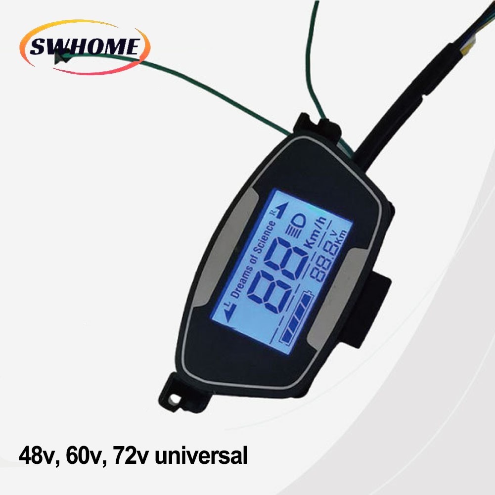 [SWHOME] Ebike สกู๊ตเตอร์จอแสดงผล LCD มอเตอร์ Speedmeter หน้าจอจักรยานไฟฟ้า 48-72V E-Bike ในสต็อก