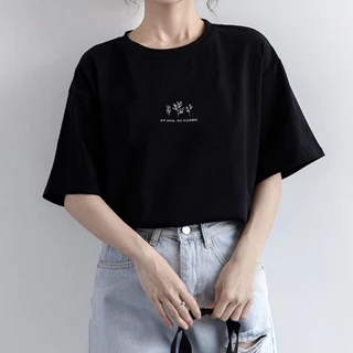 【WJZ】เสื้อยืดแขนสั้นคอกลมพิมพ์ลายแฟชั่นเกาหลีแฟชั่นสตรี 【T64】