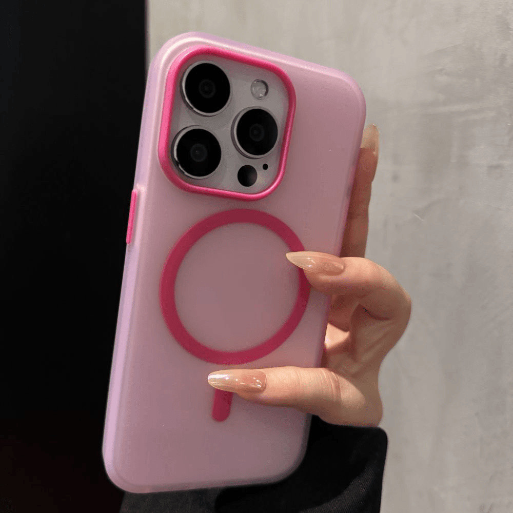 เคสโทรศัพท์ Frosted Magné tica พรีเมี่ยมสําหรับ iPhone 11 12 13 14 15