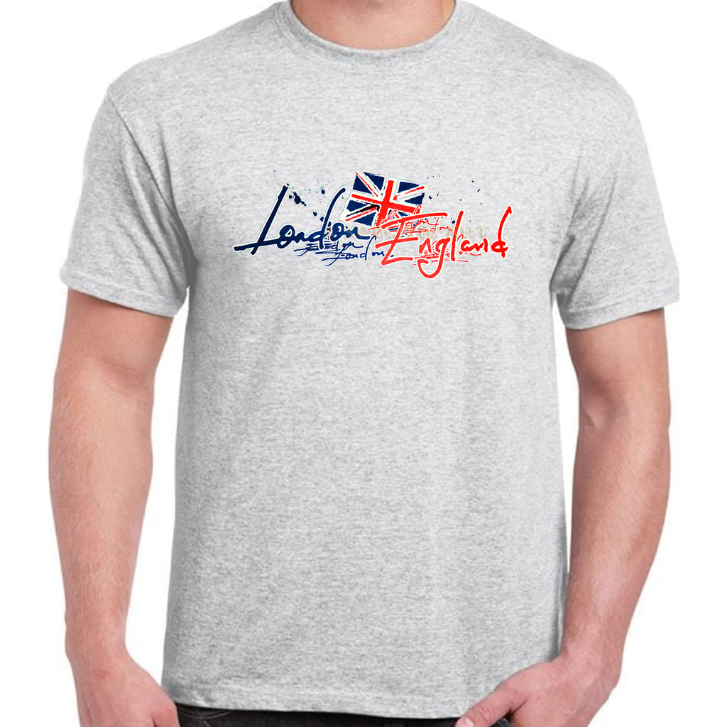 London Signature Art Design Souvener Of London เสื้อยืดที่ดีที่สุด Unisex..