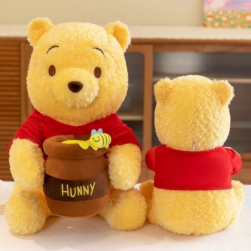 Disney Honey Jar Winnie The Pooh Soft Plush Toys Pooh Bear stuffed Toys 35-55cm bolster pillow Sleeping Doll valentine's Day Birthday Christmas Gift Pooh plushie