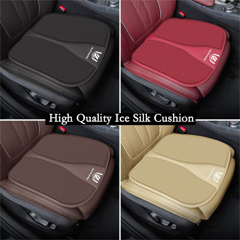 Toyota Alphard รถที่นั่ง Breathable Cool ผ้าไหมน้ําแข็งด้านหน้าด้านหลังที่นั่ง Anti-slip เบาะรองนั่งสําหรับ Alphard AH10 AH20 AH30 AH40 GR กีฬา TRD Auto อุปกรณ์ตกแต่งภายใน