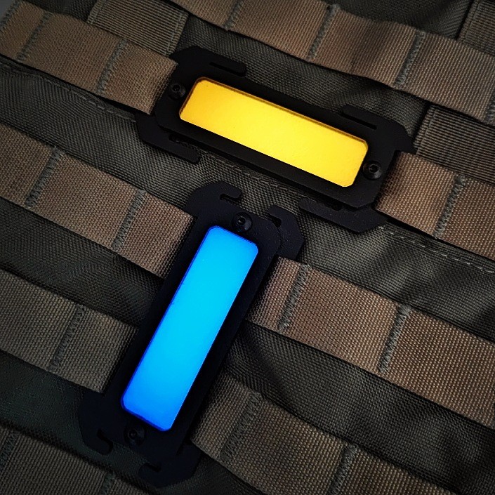 Luc ขี่กลางคืนแถบระบุส่องสว่าง Molle อุปกรณ์กลางแจ้ง EDC เครื่องมืออุปกรณ์เสริมกระเป๋าเป้สะพายหลัง - รูปที่ 2