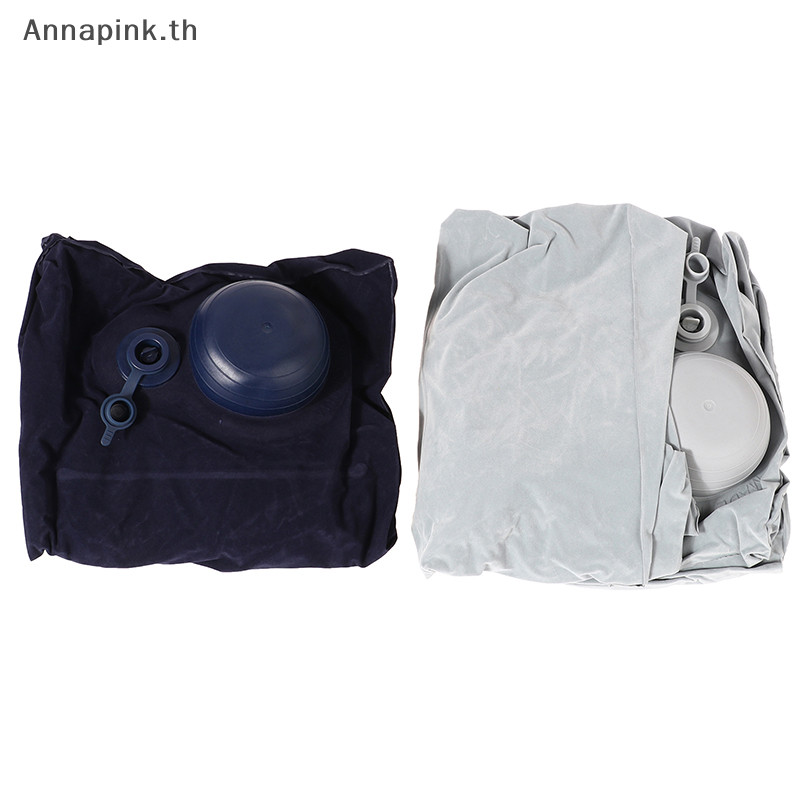Annapink.th หมอนเดินทางพองที่วางเท้ารถเด็กเครื่องบินเตียงนอนขารองรับความสูงปรับหมอนพักเท้าสําหรับการเดินทางยาว EN