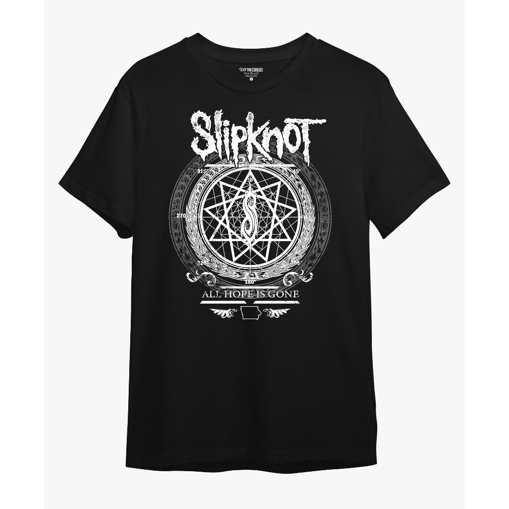 Katun ผ้าฝ้าย 100% เสื้อยืด BAND SLIPKNOT ALL HOPE IS Gone ดูดซับเหงื่อ vintage เสื้อยืดผู้ชาย Distr