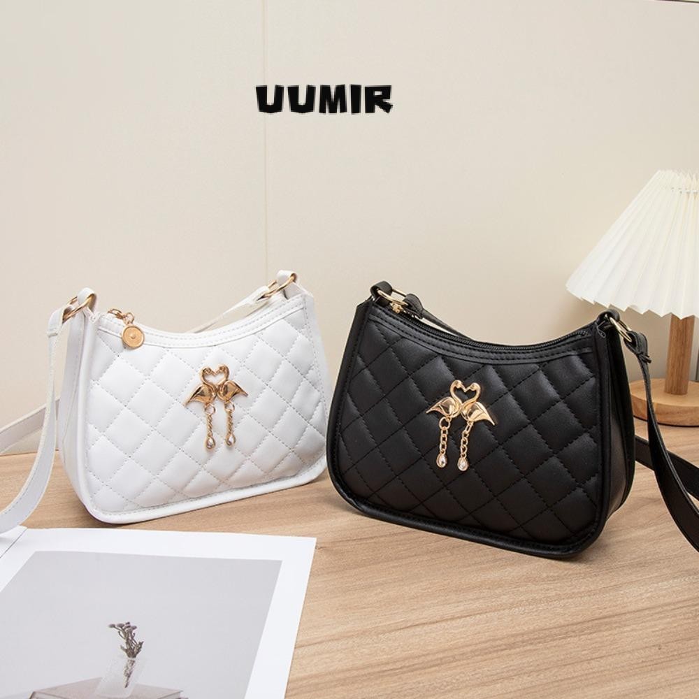 UUMIR กระเป๋าสะพายไหล่,กระเป๋าล้อลาก ปู่ สีพื้น,กระเป๋าใส่โทรศัพท์ความจุขนาดใหญ่แบบลําลองผู้หญิง