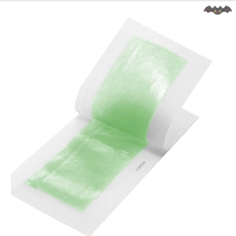 [PE] 5pcs กําจัดขนสองด้านแถบขี้ผึ้งเย็นกระดาษสําหรับขาร่างกายผมบนใบหน้า TH