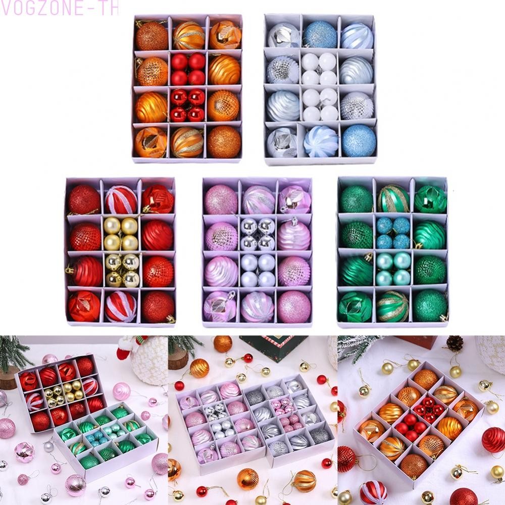 #VOGUEZ#Christmas Decorative Ball Shatterproof Ornaments Baubles Tree Decoration