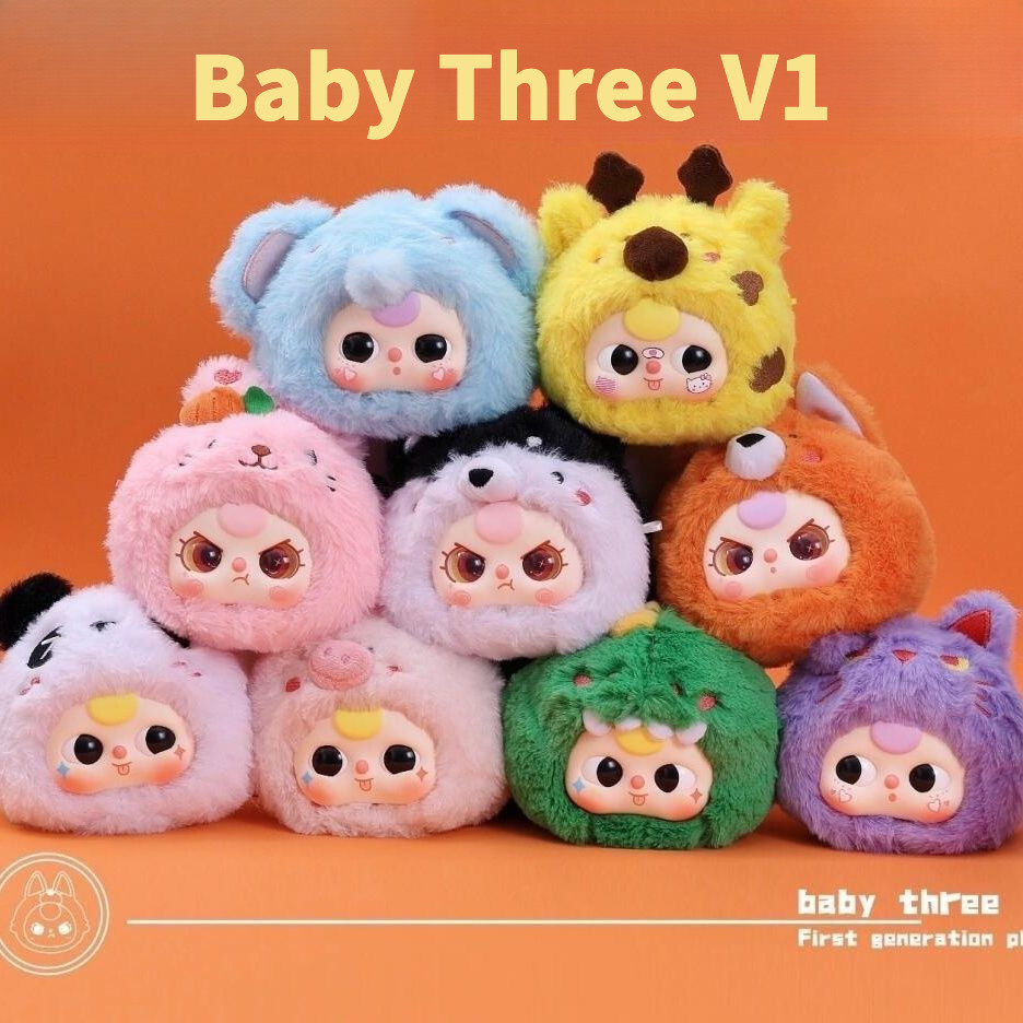 กล่องสุ่มเบบี้ทรีจิ๋วยกบล็อก V1 Baby Three V1 Plush Dolls Plush Pendant Blind Box First Generation Cartoon Animal Series Plush Toys Trendy Mystery Box Figures เด็กสาม ของเล่นตุ๊กตาอินเทรนด์ กล่องตัวเลข ตกุ๊ ตา กลอ่ งสม