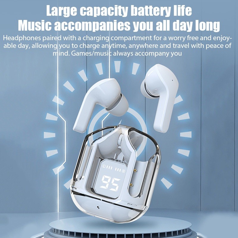 หูฟังบลูทูธไร้สาย HiFi HD Call ลดเสียงรบกวน จับคู่เร็วหูฟังบลูทูธ พร้อมไมโครโฟน