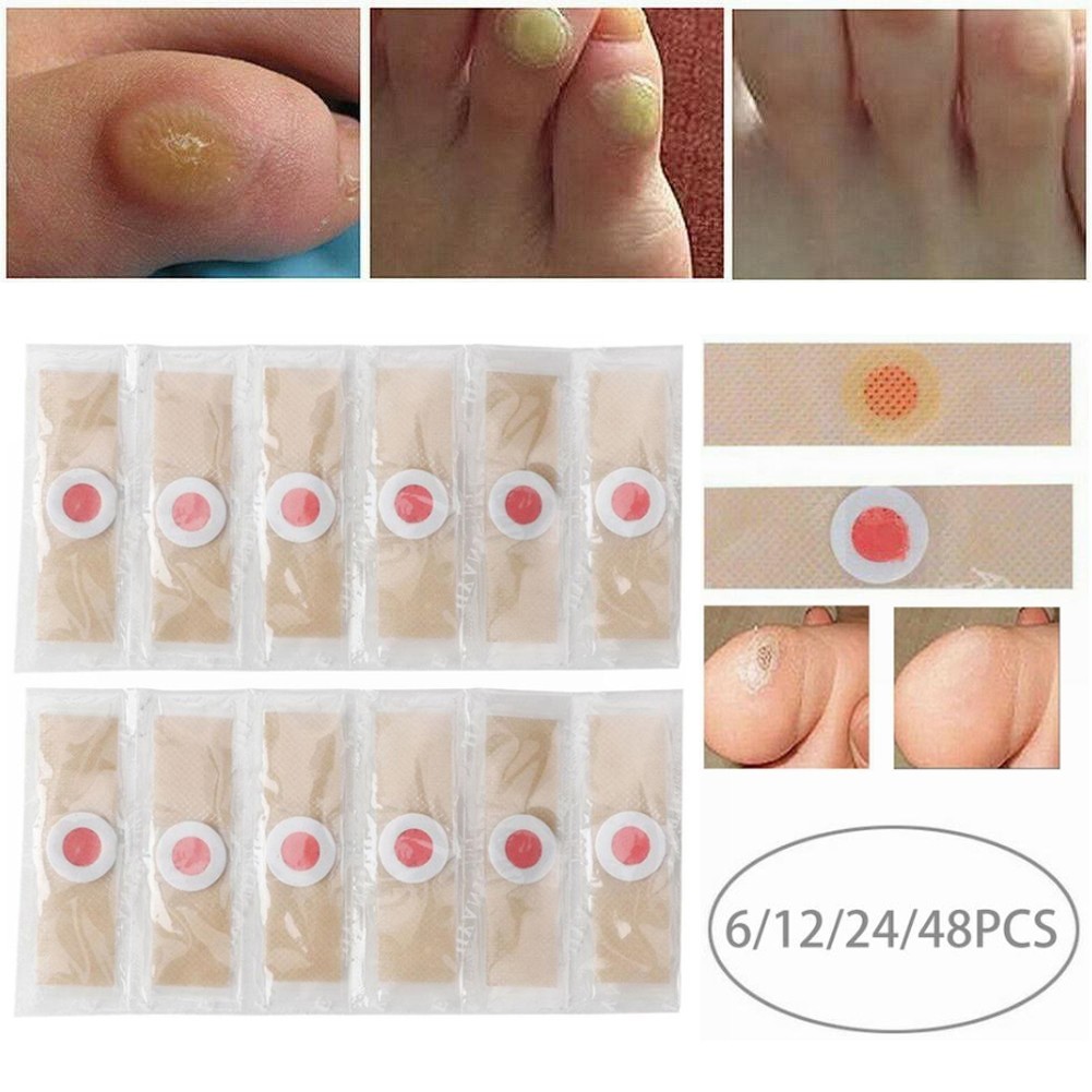 {bestshe}Foot Corn Remover 24 Hours Useful 6/12/24/48Pcs Cold Compress Over 16 Years Old