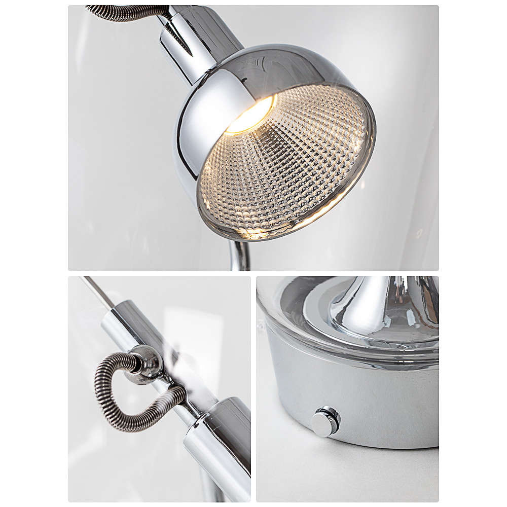 โคมไฟตั้งโต๊ะขนาดเล็กสไตล์อเมริกันย้อนยุค INS สไตล์อุตสาหกรรมสร้างสรรค์บุคลิกภาพโต๊ะทำงานสัมผัสลดแสงบรรยากาศไฟกลางคืน - รูปที่ 3