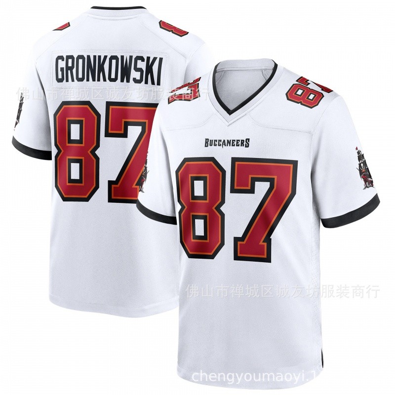 NFL Rugby Jersey Pirate 87 White บัคคาเนียers Rob Grabkowski Jersey DIY6
