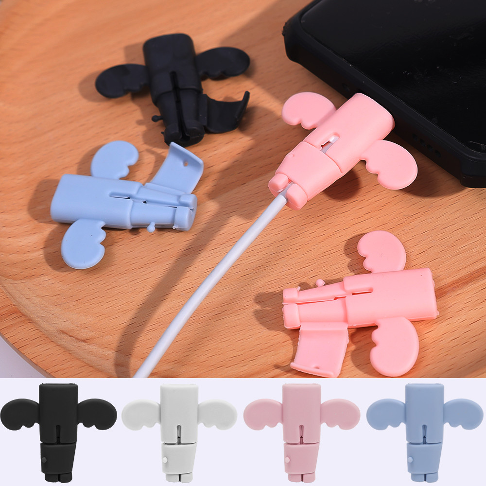 ฝาครอบป้องกันสายชาร์จซิลิโคน - สําหรับ Iphone Samsung - Anti-Break ทนทาน สีสันสดใส - Universal Charger Data Cable Winder - ที่เก็บสายไฟสายเคเบิลข้อมูล