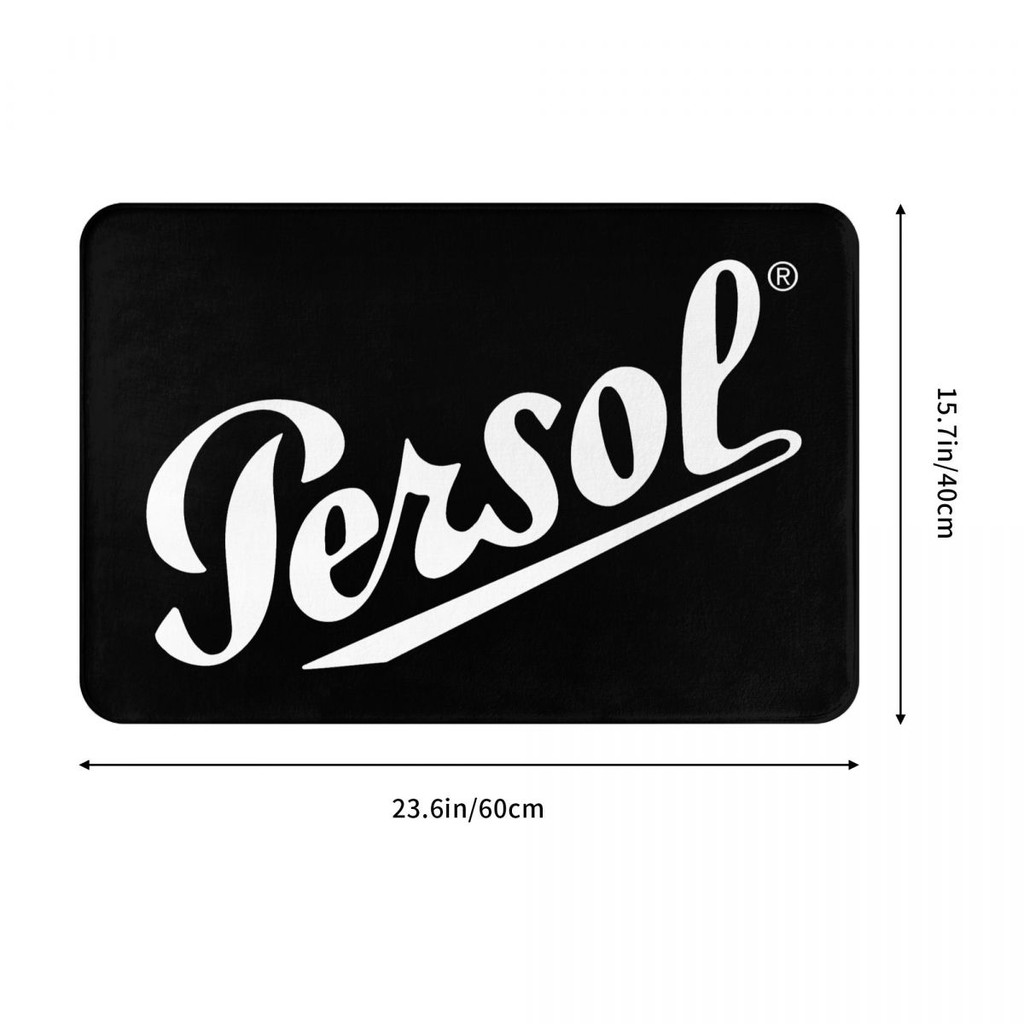 Persol (1) ห้องน้ํา Flannel พรมปูพื้นห้องน้ําห้องส้วมแผ่นกันลื่นประตูดูดซับน้ํา Quick-Drying Entry ป