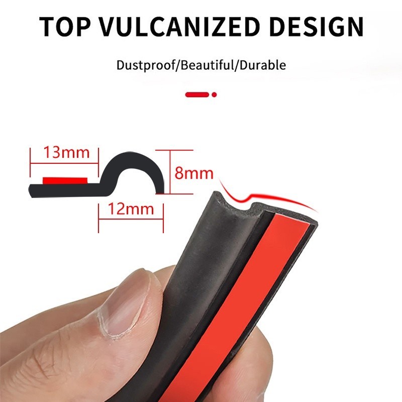 Seametal Z Type แถบปิดผนึกประตูยางรถยนต์ 25 มม.ซีลกันฝุ่นทนทานแถบฉนวนกันเสียง Universal สําหรับรถยนต์ประตู A/B/C เสา
