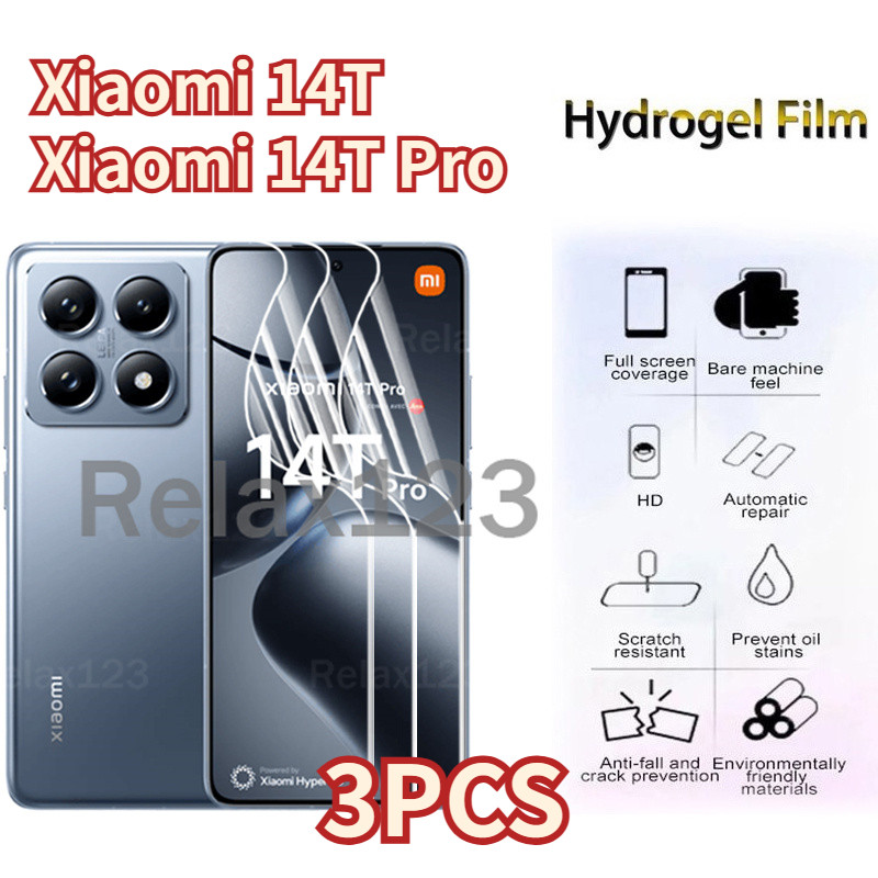 3pcs ฟิล์มป้องกันสําหรับ Xiaomi 14T 5G Xiaomi 14T Pro 5G Xiaomi14T Pro Xiaomi14 T 5G 2024 Soft Hydro