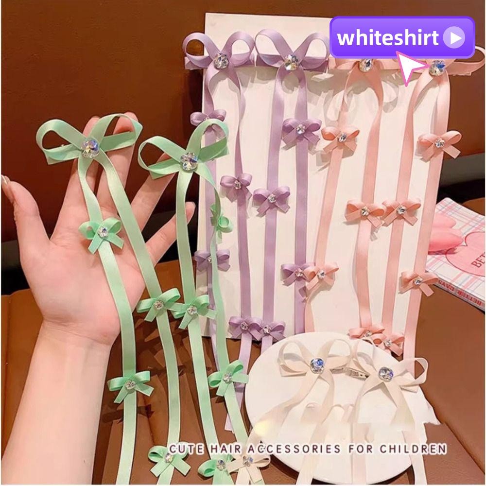 เครื่องประดับผม WHITESHIRT คลิปก้ามปูหรูหราทนทาน ขายร้อนโบว์โบว์ Four Seasons Headwear Girl