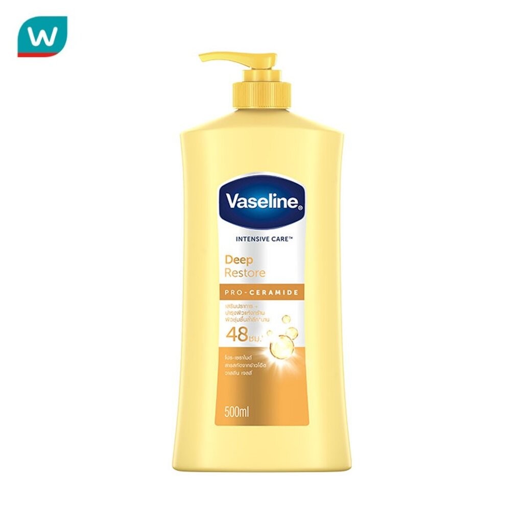 Vaseline วาสลีน อินเทนซีฟ แคร์ ดีพ รีสโตร์ โปร เซราไมด์ 500 มล.