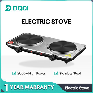 DQQI 2000W Electric Stove Double Hot Plate Electric Cooking Stove Micromatic Electric Stove Portable Inverter Stove