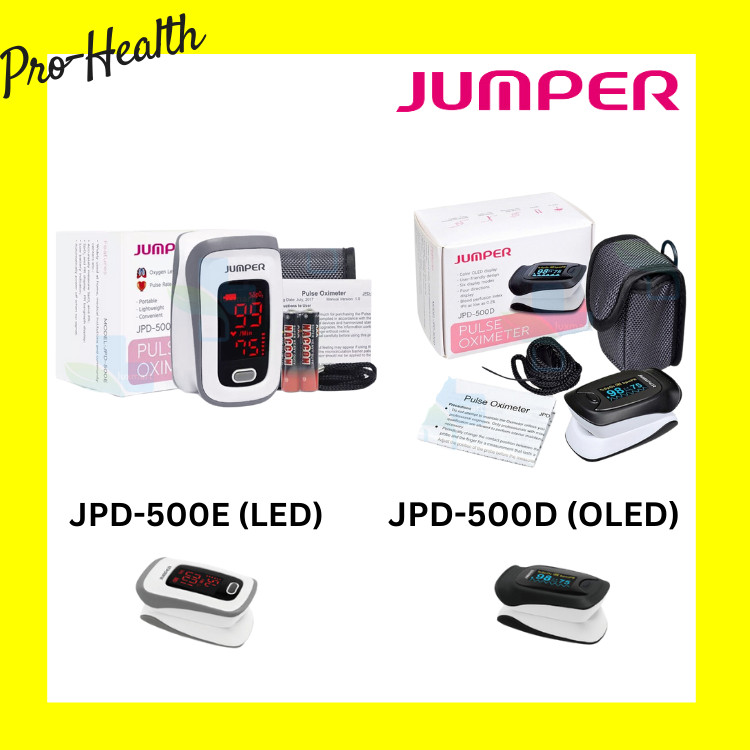 Jumper Fingertips Pulse Oximeter เครื่องวัดออกซิเจนปลายนิ้ว JPD-500D (OLED) / JPD-500E (LED) [ประกัน