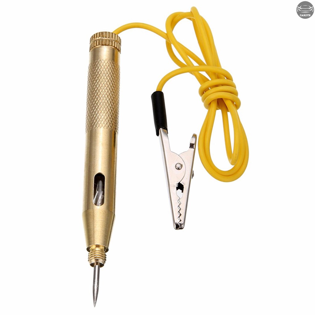 เครื่องทดสอบวงจรไฟฟ้าปากกาทดสอบแรงดันไฟฟ้า DC 6V/12V Probe Test เครื่องมือซ่อมรถยนต์สําหรับรถยนต์รถจักรยานยนต์