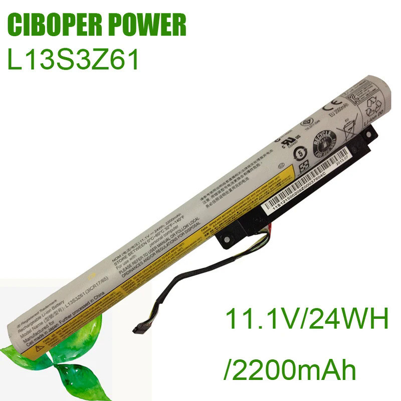 CP Genuine Laptop Battery L13S3Z61 11.1V/24WH/2200mAh L13L3Z61 L13M3Z61 For Flex 10 20324 59403045 5