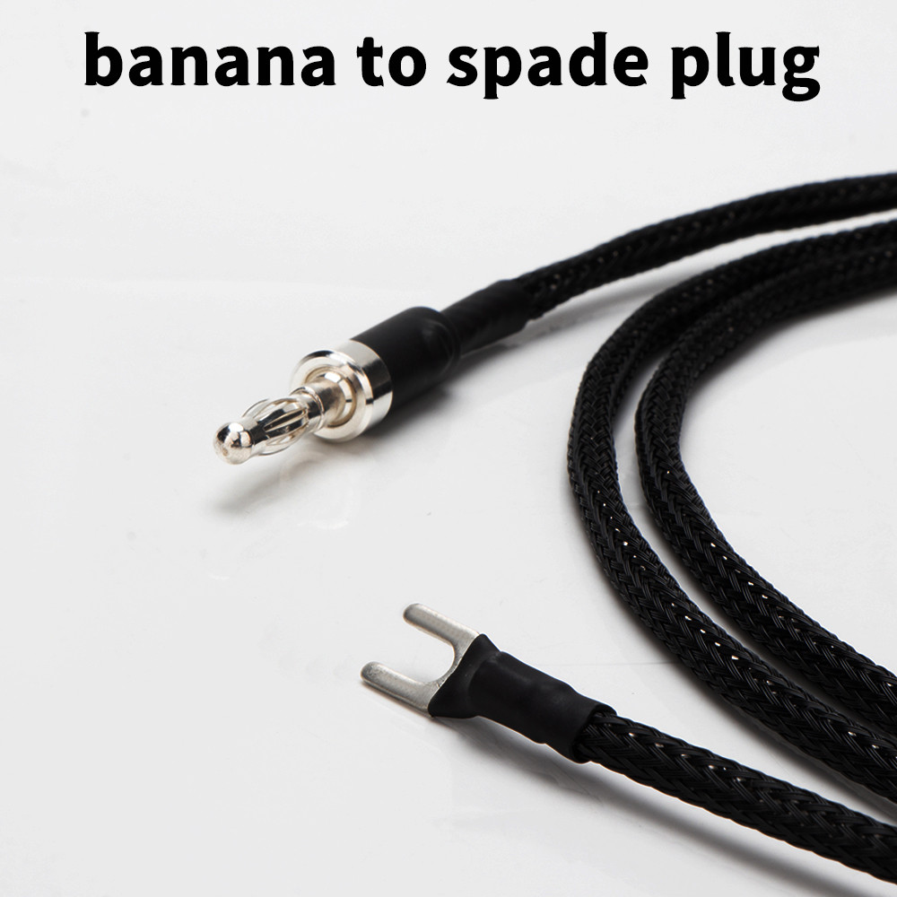 Hifi Audio Ground wire สําหรับ MCS Phono ไวนิล CD ลําโพงเครื่องขยายเสียง Occ Silver Plated Bridge สาย Banana to spade Line