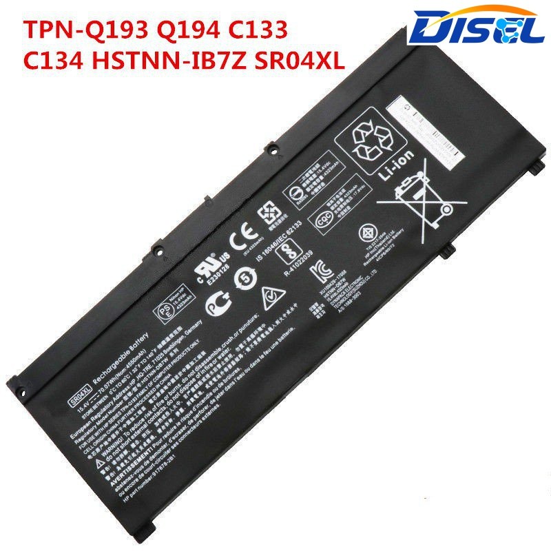 ✿แบตเตอรี่แล็ปท็อปทดแทน HP SR04XL ดั้งเดิม