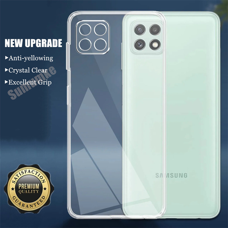 สําหรับ Samsung Galaxy กว้าง 5 6.6 นิ้ว SM-E426S SM-A226L Slim Fit คริสตัลใสยืดหยุ่นด้านในซิลิโคนอัพ